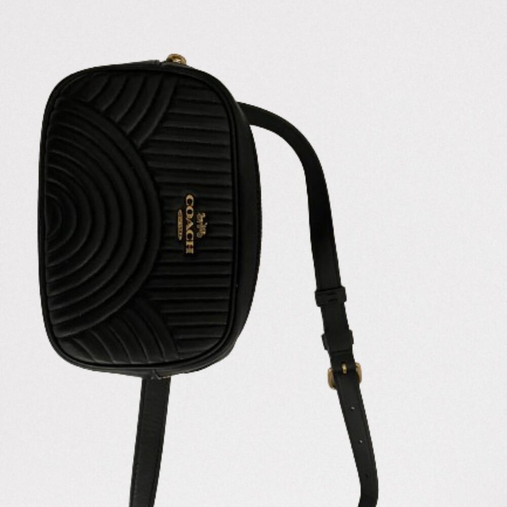 Coach New York Mini Handcrafted Waist Bag Leather - Black